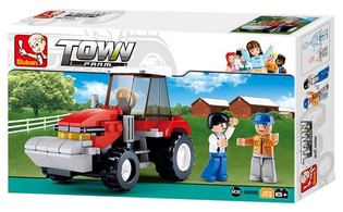 Đồ chơi lắp r&aacute;p Xe k&eacute;o Sluban Tractor M38-B0556 (1 bộ)