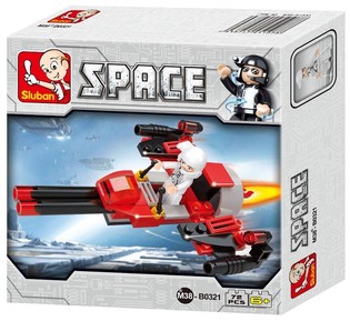 Đồ Chơi Lắp R&aacute;p Sluban Space Bomber M38-B0321 (1 bộ)