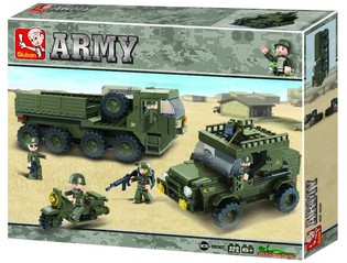 Đồ chơi lắp ráp Sluban Army Đơn vị Tiếp tế M38-B0307 (1 bộ)