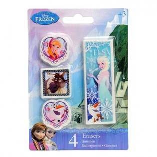 BỘ G&Ocirc;M TẨY DISNEY FROZEN 4 M&Oacute;N (24 bộ)