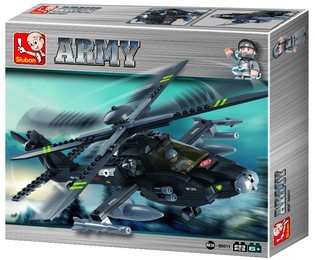 Trực thăng chiến đấu Sluban Apache M38-B0511 (1 chiếc)