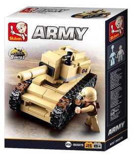 Xe tăng Sluban Army 8 trong 1 M38-B0587B (1 bộ)