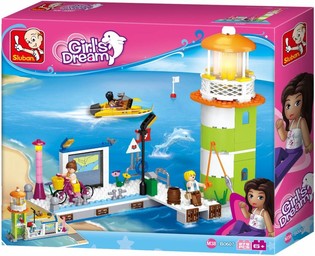 Đồ chơi lắp r&aacute;p Sluban Girls Dream Ngọn Hải Đăng M38-B0607 (1 bộ)
