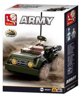 Sluban 8 trong 1 Xe Jeep M38-B0587F (1 bộ)