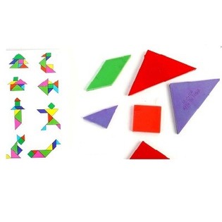BỘ XẾP HÌNH TANGRAM (48 cái)