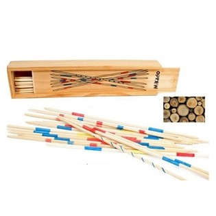 TR&Ograve; CHƠI MIKADO TRONG HỘP GỖ (24 bộ)