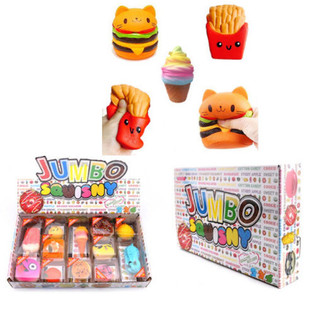 JUMBO Squishy trong Hộp Trưng B&agrave;y (12 C&aacute;i) - Đồ Chơi Giảm Stress Thơm
