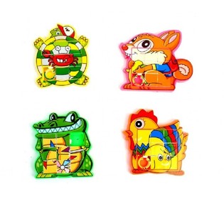 MIX Tr&ograve; Chơi Xếp H&igrave;nh Trượt Động Vật (48 c&aacute;i)