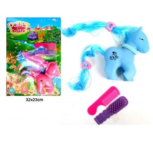 BỘ ĐỒ CHƠI NGỰA PONY + B&Agrave;N CHẢI (24 c&aacute;i)