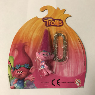 M&oacute;c kh&oacute;a m&ocirc; h&igrave;nh Trolls vỉ giấy (12 chiếc)