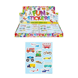 NH&Atilde;N D&Aacute;N VUI NHỘN FUN STICKERS &ndash; MẪU: PHƯƠNG TIỆN GIAO TH&Ocirc;NG (120 chiếc)
