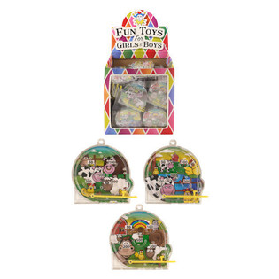 Đồ Chơi Pinball Mini Cho Tr&ograve; Chơi Bốc Thăm H&igrave;nh Động Vật N&ocirc;ng Trại Hộp Trưng B&agrave;y (108 c&aacute;i)