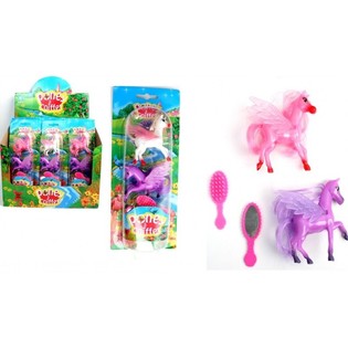 BỘ NGỰA PONY 2 M&Oacute;N K&Egrave;M B&Agrave;N CHẢI TRONG HỘP TRƯNG B&Agrave;Y (12 bộ)
