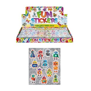 H&Igrave;NH D&Aacute;N FUN STICKERS &ndash; MẪU: ROBOT (120 c&aacute;i)