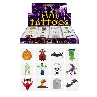 H&igrave;nh Xăm Vui Nhộn &ndash; Mẫu Halloween (48 g&oacute;i x 12 c&aacute;i)