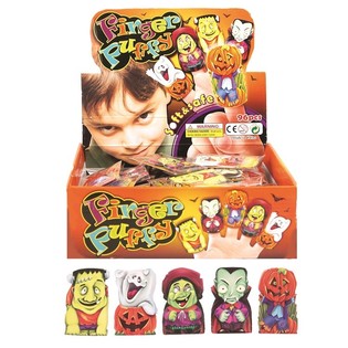 Con rối ng&oacute;n tay Halloween đ&aacute;ng sợ trong hộp trưng b&agrave;y (96 c&aacute;i)