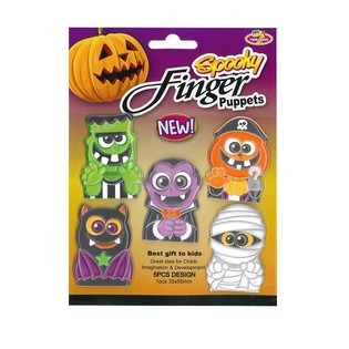 HALLOWEEN BỘ 5 CON RỐI NG&Oacute;N TAY Đ&Aacute;NG SỢ (48 bộ)