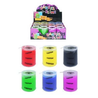 Slime m&agrave;u sắc trong hũ nhỏ trưng b&agrave;y (12 c&aacute;i)