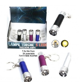 Đ&egrave;n Pin 5 LED M&oacute;c Kh&oacute;a Trong Hộp Trưng B&agrave;y (24 chiếc)