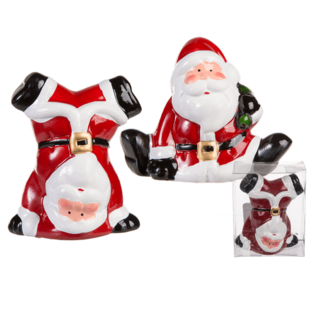 &Ocirc;ng gi&agrave; Noel bằng sứ trong hộp qu&agrave;, khoảng 9 cm (24 c&aacute;i)