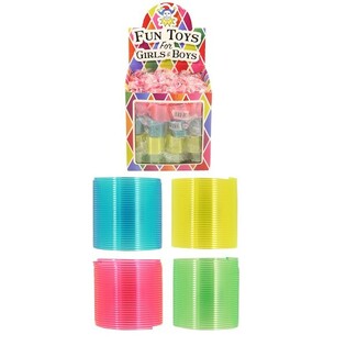 Đồ Chơi L&ograve; Xo Cầu Vồng Mini &Oslash;3 CM Trong Hộp Trưng B&agrave;y (72 c&aacute;i)