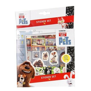 Bộ nh&atilde;n d&aacute;n SECRET LIFE OF PETS 52 m&oacute;n (12 bộ)