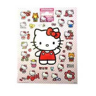 Tờ Nh&atilde;n D&aacute;n Hello Kitty Lớn, 20x16 cm (10 tờ)