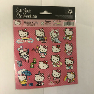 TẤM NH&Atilde;N D&Aacute;N HELLO KITTY LỚ́N, 20x16 Cm. (10 tấm)