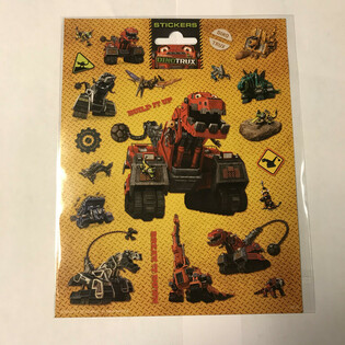 Tấm d&aacute;n nh&atilde;n Dinotrux lớn, 20x16 cm (10 tấm)