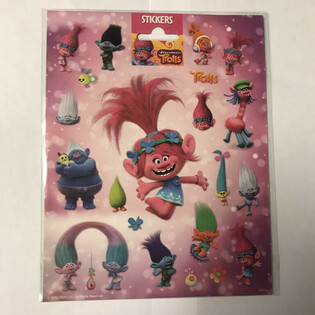 TẤM H&Igrave;NH D&Aacute;N TROLLS LỚN, 20x16 Cm (Bộ 10 tấm)