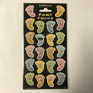 NH&Atilde;N D&Aacute;N: Vrolijke Voeten / Feet Faces, 20 x 10 cm (10 tờ)
