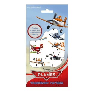 H&igrave;nh Xăm D&aacute;n Thời Hạn Disney Planes, K&iacute;ch Thước 20 x 10 Cm (10 C&aacute;i)
