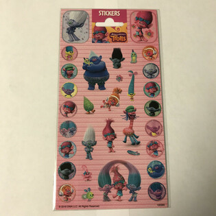 Tờ Nh&atilde;n D&aacute;n TROLLS - 20 x 10 cm (10 c&aacute;i)