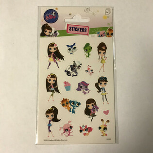 Tấm H&igrave;nh D&aacute;n Little PetShop, K&iacute;ch Thước 16 x 9 Cm (10 bộ)