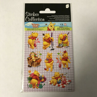 Tờ Nh&atilde;n D&aacute;n: Disney Winnie the Pooh, 16 x 9 cm (10 bộ)