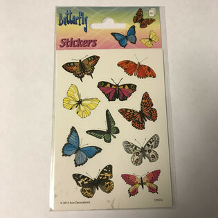 Tấm Nh&atilde;n D&aacute;n H&igrave;nh Bướm, K&iacute;ch thước 16 x 9 Cm (Set 10 C&aacute;i) - B&aacute;n Sỉ