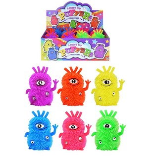 ĐỒ CHƠI QU&Aacute;I VẬT PUFFER PH&Aacute;T S&Aacute;NG 3 MẮT TRONG HỘP TRƯNG B&Agrave;Y (12 chiếc)