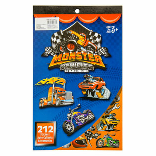 S&aacute;ch d&aacute;n h&igrave;nh Monster Truck 212 miếng (12 quyển)
