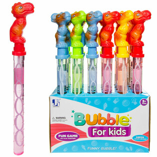 Gậy Thổi Bong B&oacute;ng Khủng Long Lớn 38 cm Trong Hộp Trưng B&agrave;y (24 chiếc)