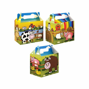 Hộp Đựng Phần Ăn Trẻ Em Chủ Đề N&ocirc;ng Trại &ndash; 14 x 9.5 x 18 cm (Set 12 C&aacute;i)