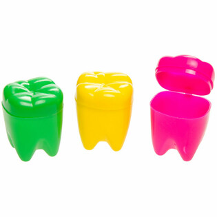 HỘP ĐỰNG RĂNG H&Igrave;NH RĂNG H&Agrave;M M&Agrave;U SẮC (12 c&aacute;i)
