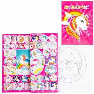 S&aacute;ch T&ocirc; M&agrave;u Unicorn A4 K&egrave;m Nh&atilde;n D&aacute;n (12 cuốn)