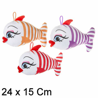 Cá Nhồi Bông Vui Nhộn Môi Lớn - 24 cm - Mix (12 con)