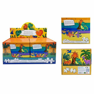 Tranh Gh&eacute;p H&igrave;nh Khủng Long 48 Mảnh - Hộp Trưng B&agrave;y (12 bộ)
