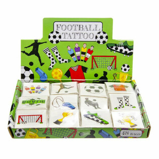 H&igrave;nh Xăm Fun Chủ Đề B&oacute;ng Đ&aacute; - Hộp Trưng B&agrave;y 48 G&oacute;i (12 H&igrave;nh/G&oacute;i)