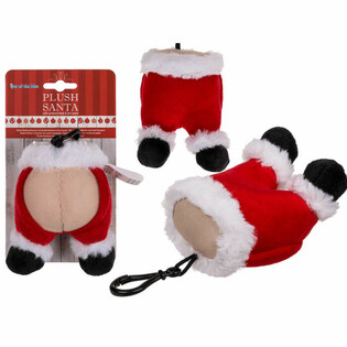 **SIÊU RẺ** Móc Khóa Gấu Bông Ông Già Noel Phát Tiếng Xì Hơi (24 cái)