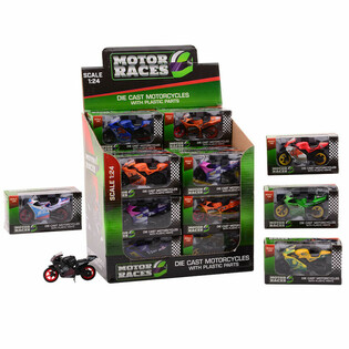 M&Ocirc; T&Ocirc; SUPER SPORT DIE CAST, TỶ LỆ 1:24 TRONG HỘP TRƯNG B&Agrave;Y (24 chiếc)