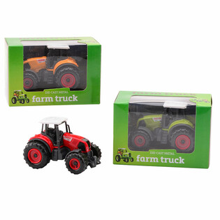 FARM MASTERS - Xe M&aacute;y K&eacute;o Kim Loại Die Cast Hộp Qu&agrave; (12 c&aacute;i)