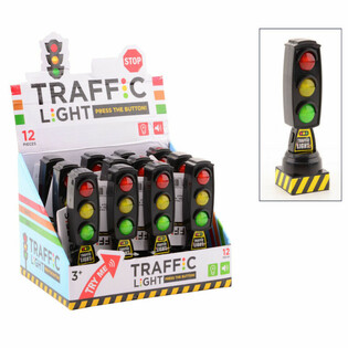 Đồ chơi Đ&egrave;n Giao th&ocirc;ng c&oacute; &Aacute;nh s&aacute;ng & &Acirc;m thanh - Hộp trưng b&agrave;y (12 c&aacute;i)