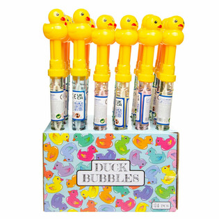 Gậy Thổi Bong B&oacute;ng H&igrave;nh Vịt Cỡ Lớn 37cm Trong Hộp Trưng B&agrave;y (24 chiếc)